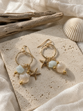 Signature Starfish - Sea Stone (Medium hoop)